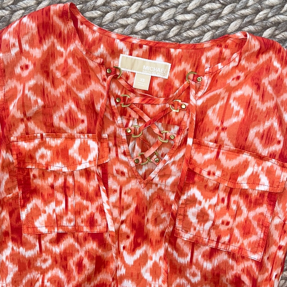 Michael Kors XS orange summer top